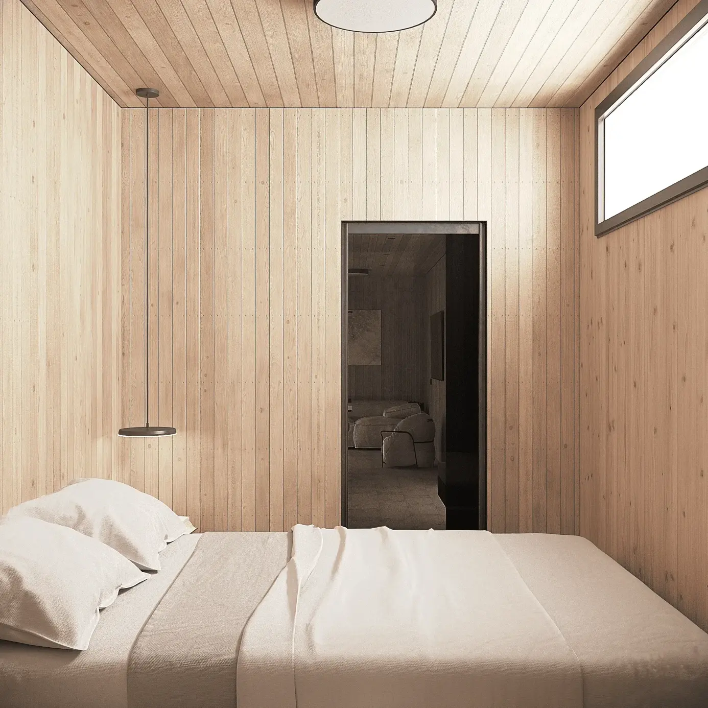 Container: Спальня в интерьере модульного дома 1